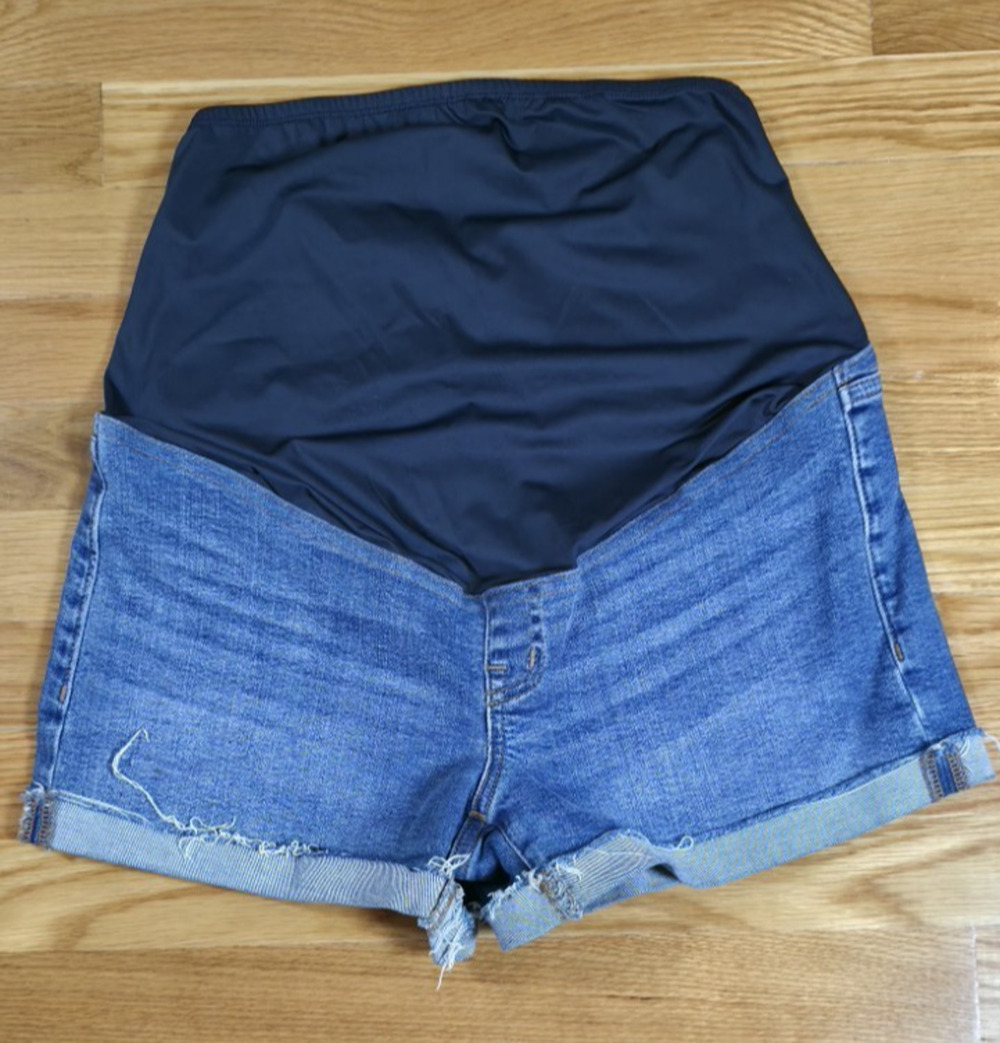 Madewell Maternity High Rise Denim Shorts Size 26 Stretch Jean Shorts